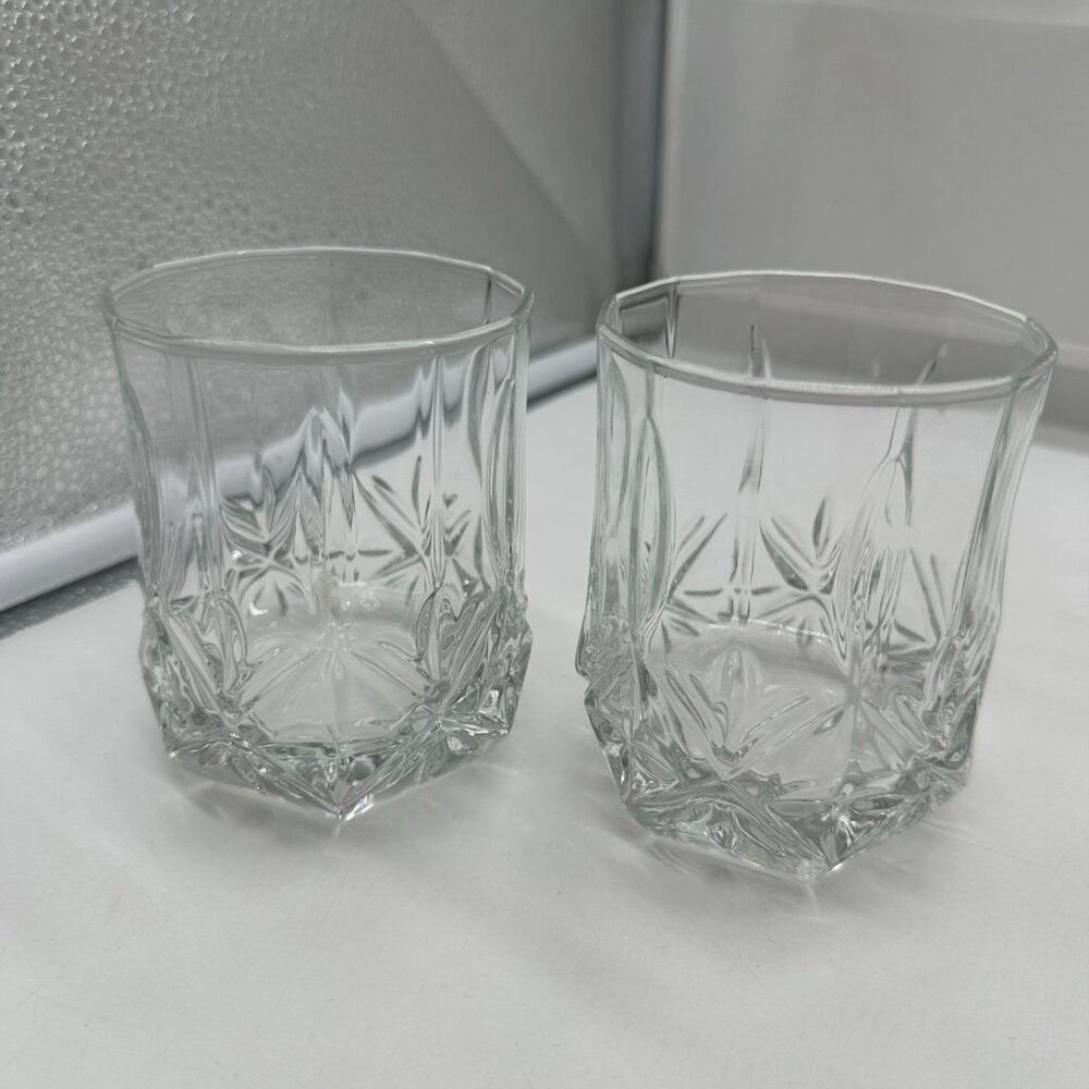 Set of 5  Cristal D'Arques Durand Ashley Glass Glasses Double Old Fashioned